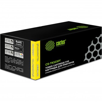 Лазерный картридж CACTUS CS-TK5230Y (TK-5230Y) для Kyocera Ecosys M5521cdn, M5521cdw, P5021cdn, P5021cdw, желтый, 2 600 стр. Лазерный картридж CACTUS CS-TK5230Y (TK-5230Y) для Kyocera Ecosys M5521cdn, M5521cdw, P5021cdn, P5021cdw, желтый, 2 600 стр.