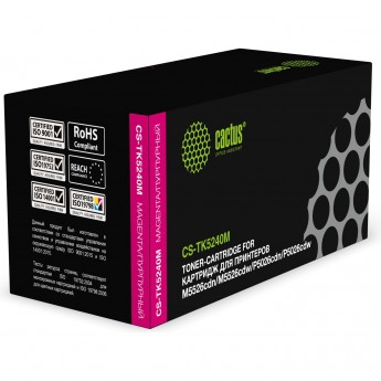 Лазерный картридж CACTUS CS-TK5240M (TK-5240M) для Kyocera Ecosys M5526cdn, M5526cdw, P5026cdn, P5026cdw, пурпурный, 3 000 стр. Лазерный картридж CACTUS CS-TK5240M (TK-5240M) для Kyocera Ecosys M5526cdn, M5526cdw, P5026cdn, P5026cdw, пурпурный, 3 000 стр.
