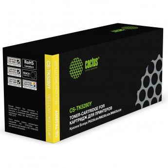 Лазерный картридж CACTUS CS-TK5280Y (TK-5280Y) для Kyocera Ecosys P6235cdn, M6235cidn, M6635cidn, желтый, 11 000 стр. Лазерный картридж CACTUS CS-TK5280Y (TK-5280Y) для Kyocera Ecosys P6235cdn, M6235cidn, M6635cidn, желтый, 11 000 стр.