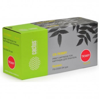 Лазерный картридж CACTUS CS-TK560Y (TK-560Y) для принтеров Kyocera Mita P6030 Ecosys, P6030cdn Ecosys, Mita FS C5300, C5300dn, C5350, C5350dn, желтый, 10 000 стр. Лазерный картридж CACTUS CS-TK560Y (TK-560Y) для принтеров Kyocera Mita P6030 Ecosys, P6030cdn Ecosys, Mita FS C5300, C5300dn, C5350, C5350dn, желтый, 10 000 стр.