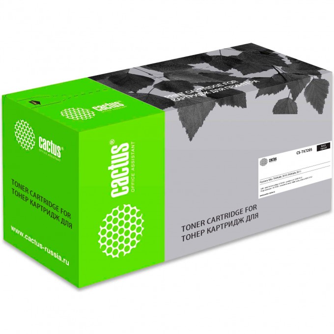 Лазерный картридж CACTUS (TK-7205) для Kyocera Mita TASKalfa 3510i, TASKalfa 3511i, черный, 35 000 стр. CS-TK7205 Лазерный картридж CACTUS (TK-7205) для Kyocera Mita TASKalfa 3510i, TASKalfa 3511i, черный, 35 000 стр. CS-TK7205