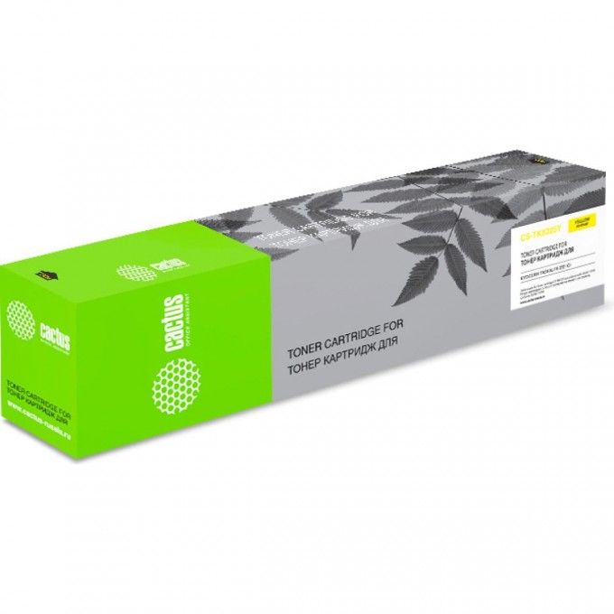 Лазерный картридж CACTUS (TK-8325Y) для Kyocera Mita TASKalfa 2551ci MFP KX, желтый, 12 000 стр. CS-TK8325Y Лазерный картридж CACTUS (TK-8325Y) для Kyocera Mita TASKalfa 2551ci MFP KX, желтый, 12 000 стр. CS-TK8325Y