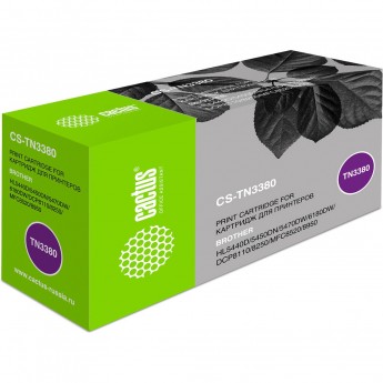 Лазерный картридж CACTUS CS-TN3380 (TN-3380) для принтеров Brother DCP 8110dn, DCP 8250dn, HL 5440d, HL 5450dn, HL 5450dnt, HL 5470dw, HL 6180dw, MFC 8520dn, MFC 8950dw, черный, 8 000 стр. Лазерный картридж CACTUS CS-TN3380 (TN-3380) для принтеров Brother DCP 8110dn, DCP 8250dn, HL 5440d, HL 5450dn, HL 5450dnt, HL 5470dw, HL 6180dw, MFC 8520dn, MFC 8950dw, черный, 8 000 стр.