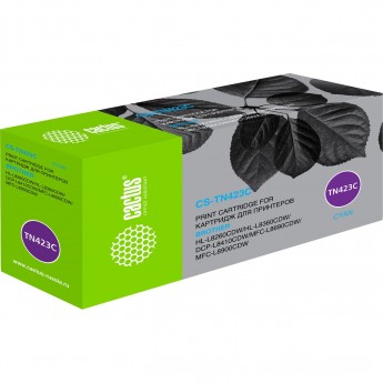 Лазерный картридж CACTUS CS-TN423C (TN-423C) для Brother DCP L8410cdw; HL L8260cdw, L8360cdw; MFC L8690cdw, L8900cdw, голубой, 4 000 стр. Лазерный картридж CACTUS CS-TN423C (TN-423C) для Brother DCP L8410cdw; HL L8260cdw, L8360cdw; MFC L8690cdw, L8900cdw, голубой, 4 000 стр.