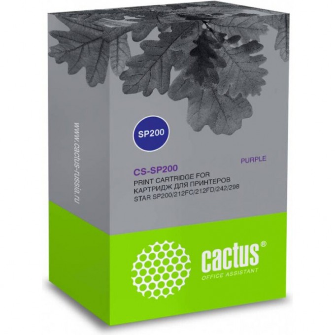 Ленточный картридж CACTUS для Star SP200, 212FC, 212FD, 242, 298, фиолетовый CS-SP200 Ленточный картридж CACTUS для Star SP200, 212FC, 212FD, 242, 298, фиолетовый CS-SP200