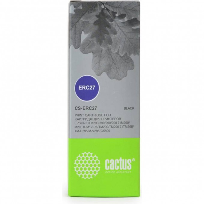 Матричный картридж CACTUS для Epson ERC 27, черный CS-ERC27 Матричный картридж CACTUS для Epson ERC 27, черный CS-ERC27