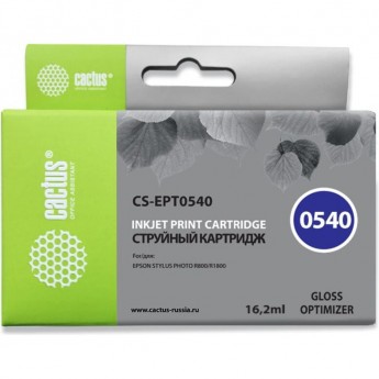 Струйный картридж CACTUS CS-EPT0540 (T0540) для принтеров Epson Stylus Photo R800, R1800, глянцевый, 16,2 мл Струйный картридж CACTUS CS-EPT0540 (T0540) для принтеров Epson Stylus Photo R800, R1800, глянцевый, 16,2 мл