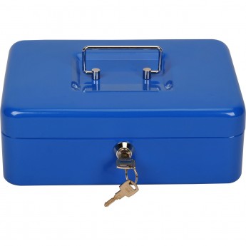 Ящик для денег без номинала CACTUS CS-CB-003BL 90x250x180 1.367кг, синий, сталь Ящик для денег без номинала CACTUS CS-CB-003BL 90x250x180 1.367кг, синий, сталь